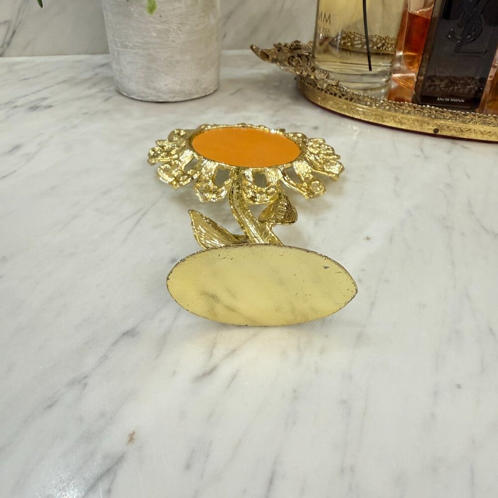 🍓Reserved 🍓1970's Flower Earring Holder with Mirror - Picture 8 of 10